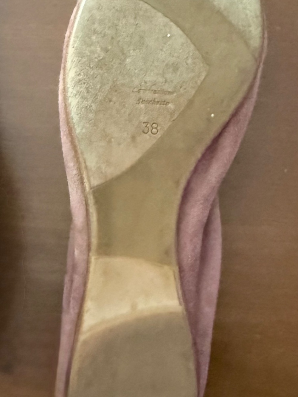 Reve D‘un Jour Pink Blush Suede Ballet flats Size 38 - Picture 4 of 5